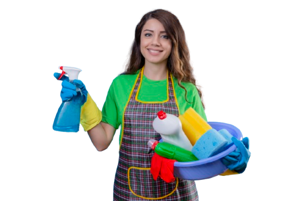 woman-with-long-wavy-hair-wearing-apron-rubber-gloves-holding-basin-with-cleaning-supplies-spray-with-happy-face-smiling-blue-removebg-preview